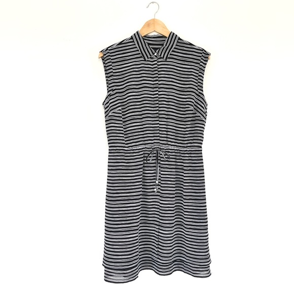 Tommy Hilfiger Black & White Stripe Shirt Dress - Picture 1 of 8